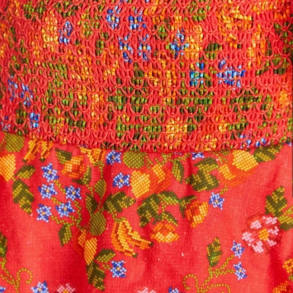 FARM Rio Red Embroidered Ruffled Romper - Picture 3 of 3